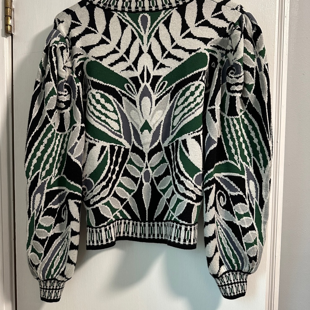 FARM Rio Black Lace Nature Knit Cardigan - Picture 5 of 7
